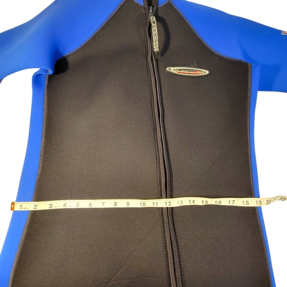 Henderson Shorty Wet Suit Dive Wear Neoprene Front Zip Black & Blue XXXL - Picture 9 of 10